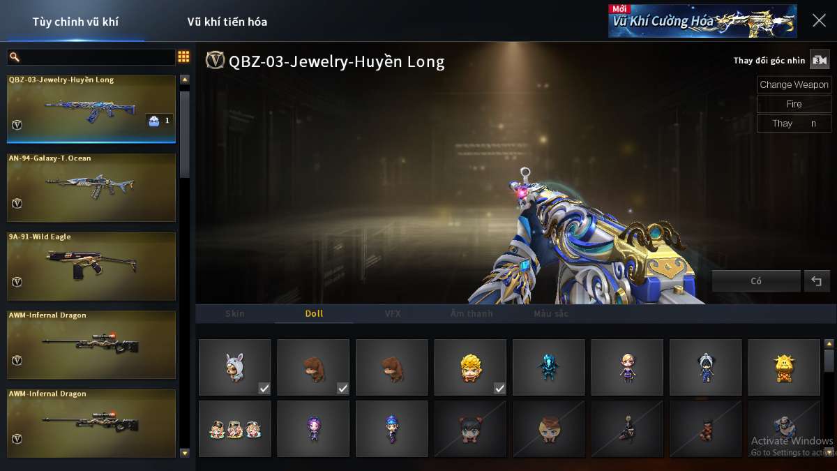 shop acc cf uy tin gia re
